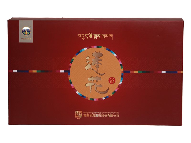 莲花浴产品包装图——藏式莲花浴浴包，归入健康品类的日常沐浴产品