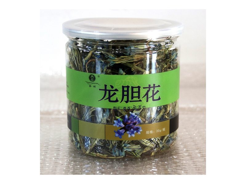 龙胆花产品包装图——龙胆花中药饮片，传统用于清热解毒配伍